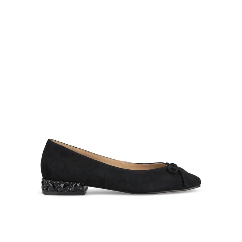 Ballerine Alma En Pena Cuir With Bow Noir Femme | KHL-73886453